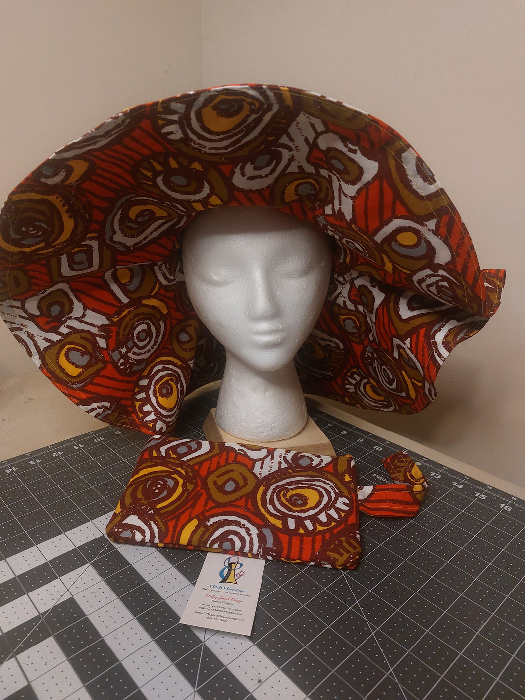 Feels Like Sunset Floppy Hat with Wristlet